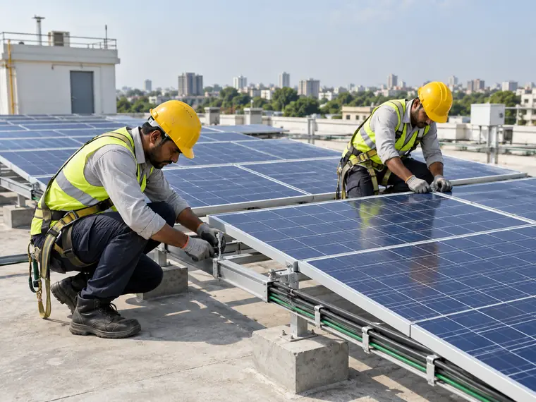 Solar panel installation site